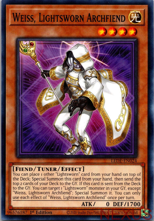 Weiss, Lightsworn Archfiend LEDE-EN024 Common 1st Edition Near Mint