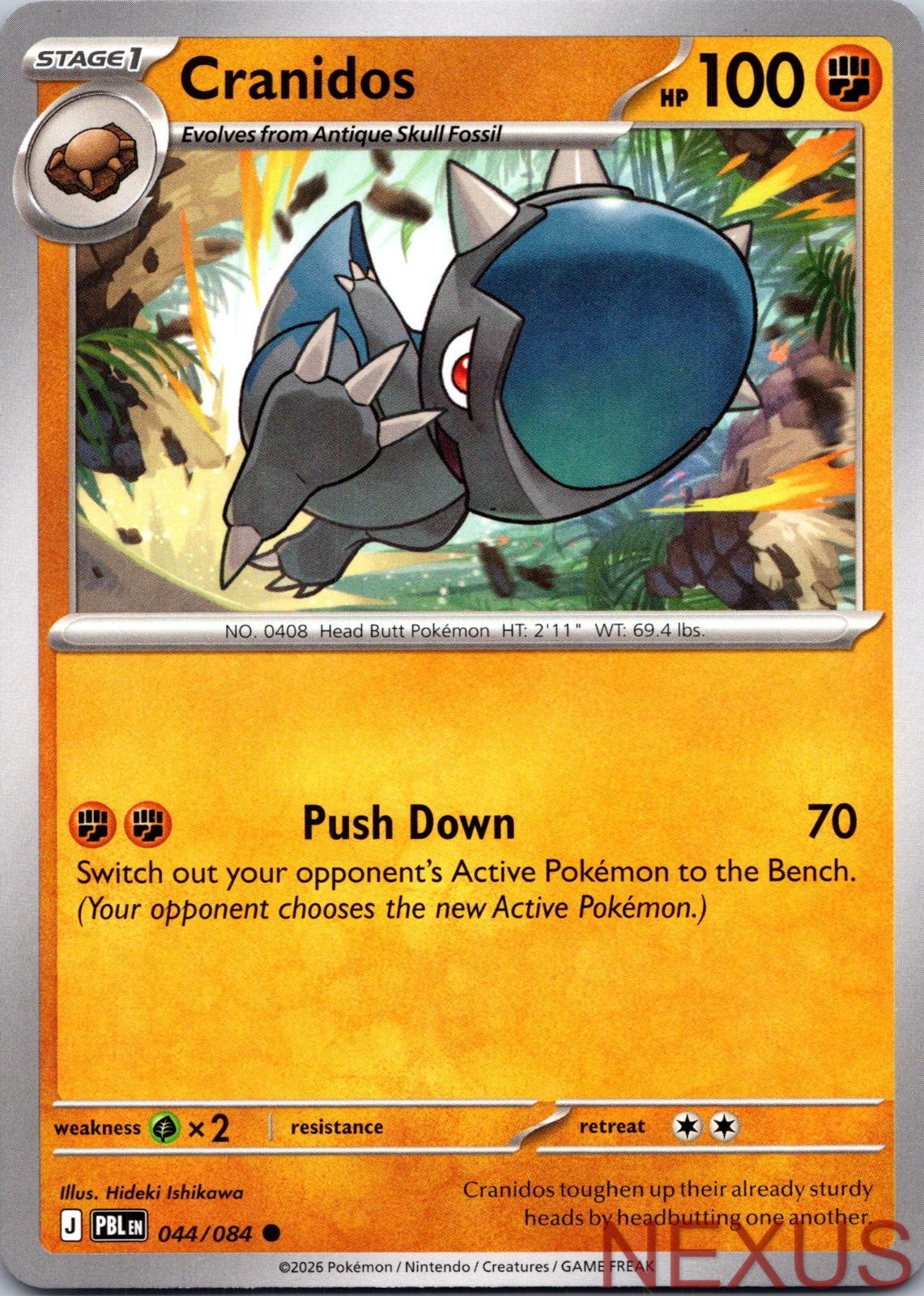 Cranidos 044/084 Common Near Mint