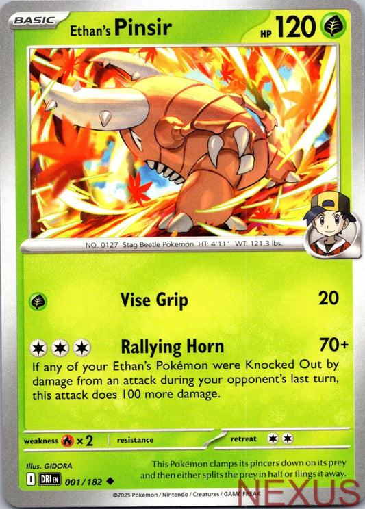 Ethan's Pinsir 001/182 Uncommon Near Mint