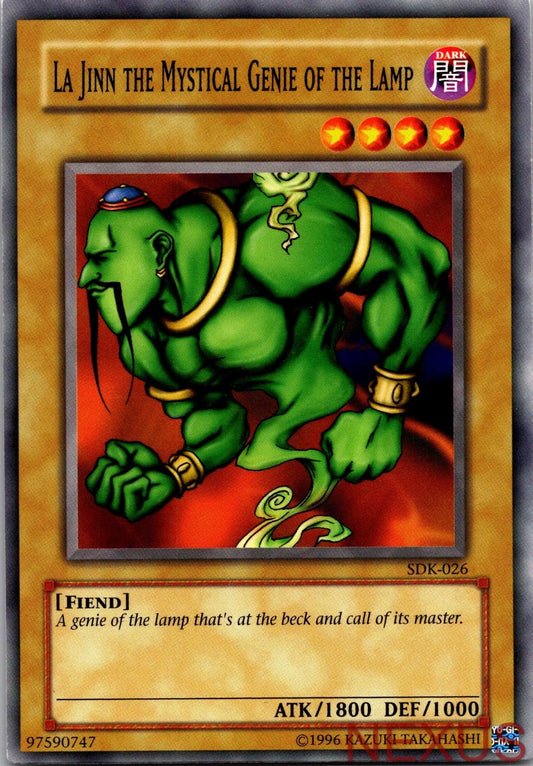 La Jinn the Mystical Genie of the Lamp SDK-026 Starter Deck: Kaiba Unlimited NM