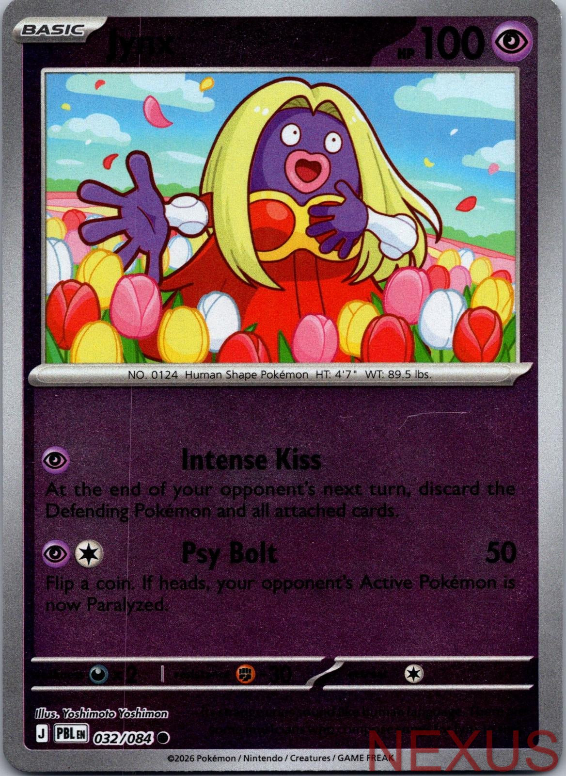 Jynx 032/084 Common Reverse Holo Near Mint