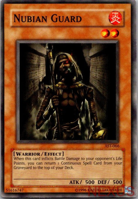 Nubian Guard AST-066 Common Ancient Sanctuary Yu-Gi-Oh Unlimited Near Mint