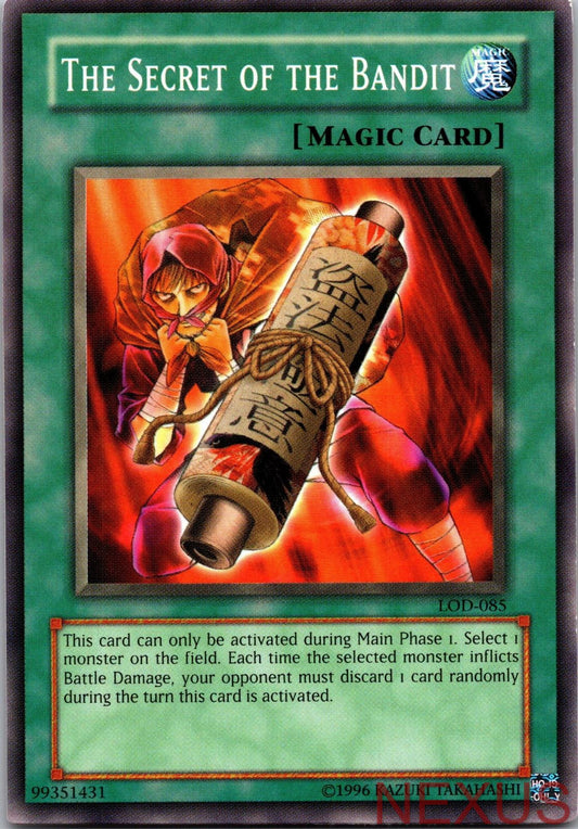 The Secret of the Bandit LOD-085 Common Legacy of Darkness Unlimited Near Mint