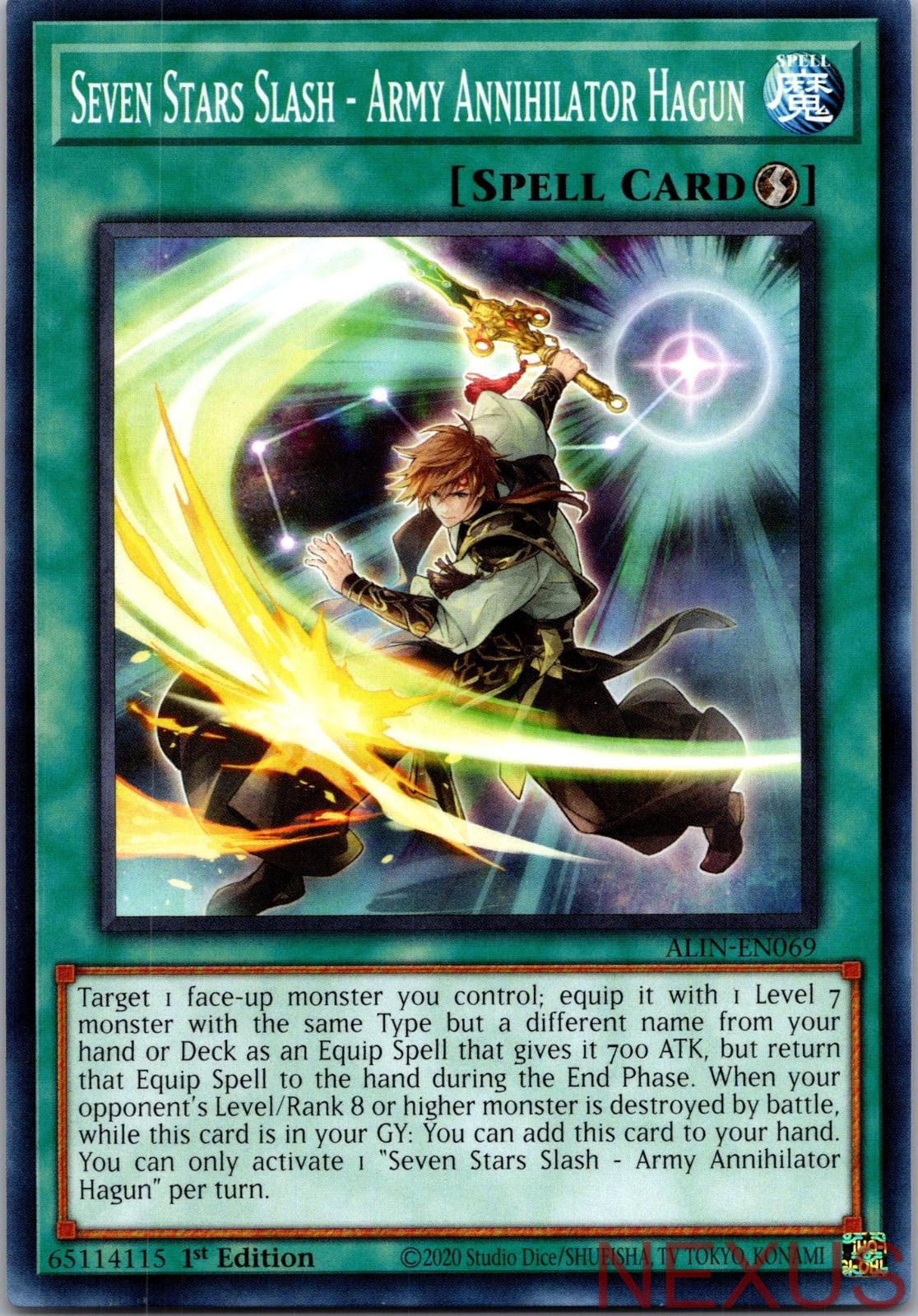 Seven Stars Slash - Army Annihilator Hagun ALIN-EN069 Common 1st Edition NM