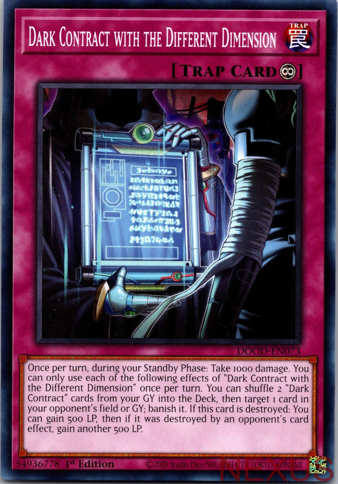 Dark Contract with the Different Dimension DOOD-EN073 Common 1st Edition NM
