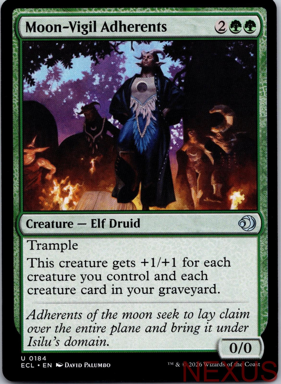 Moon-Vigil Adherents 184 Uncommon Near Mint