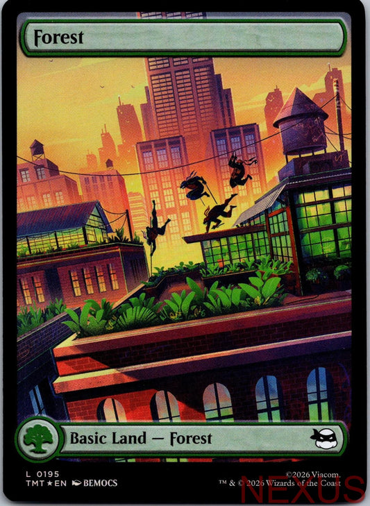 Forest (0195) 0195 Land Teenage Mutant Ninja Turtles Foil Near Mint