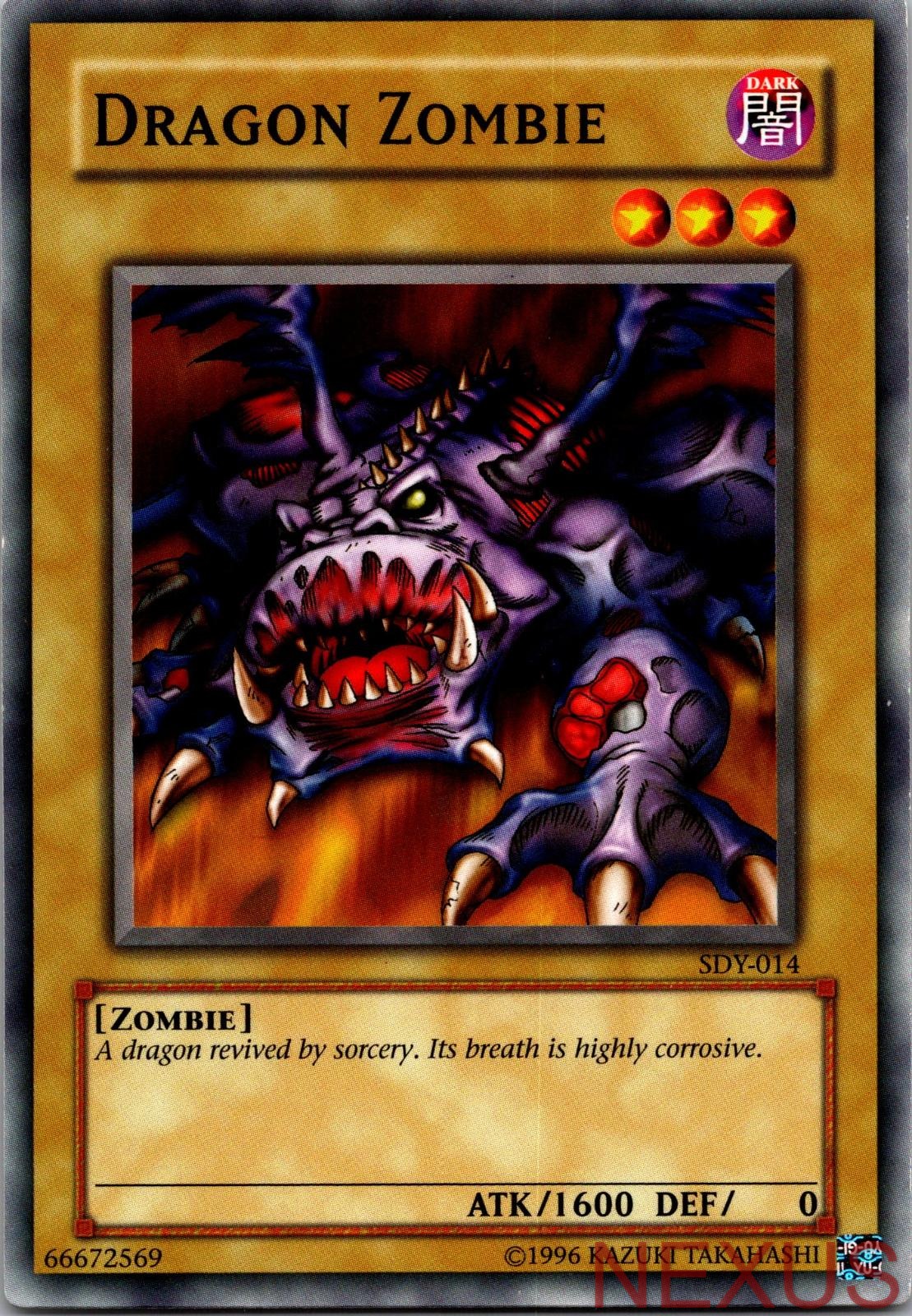 Dragon Zombie SDY-014 Common Starter Deck: Yugi Yu-Gi-Oh Unlimited Near Mint