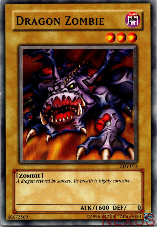 Dragon Zombie SDY-014 Common Starter Deck: Yugi Yu-Gi-Oh Unlimited Near Mint