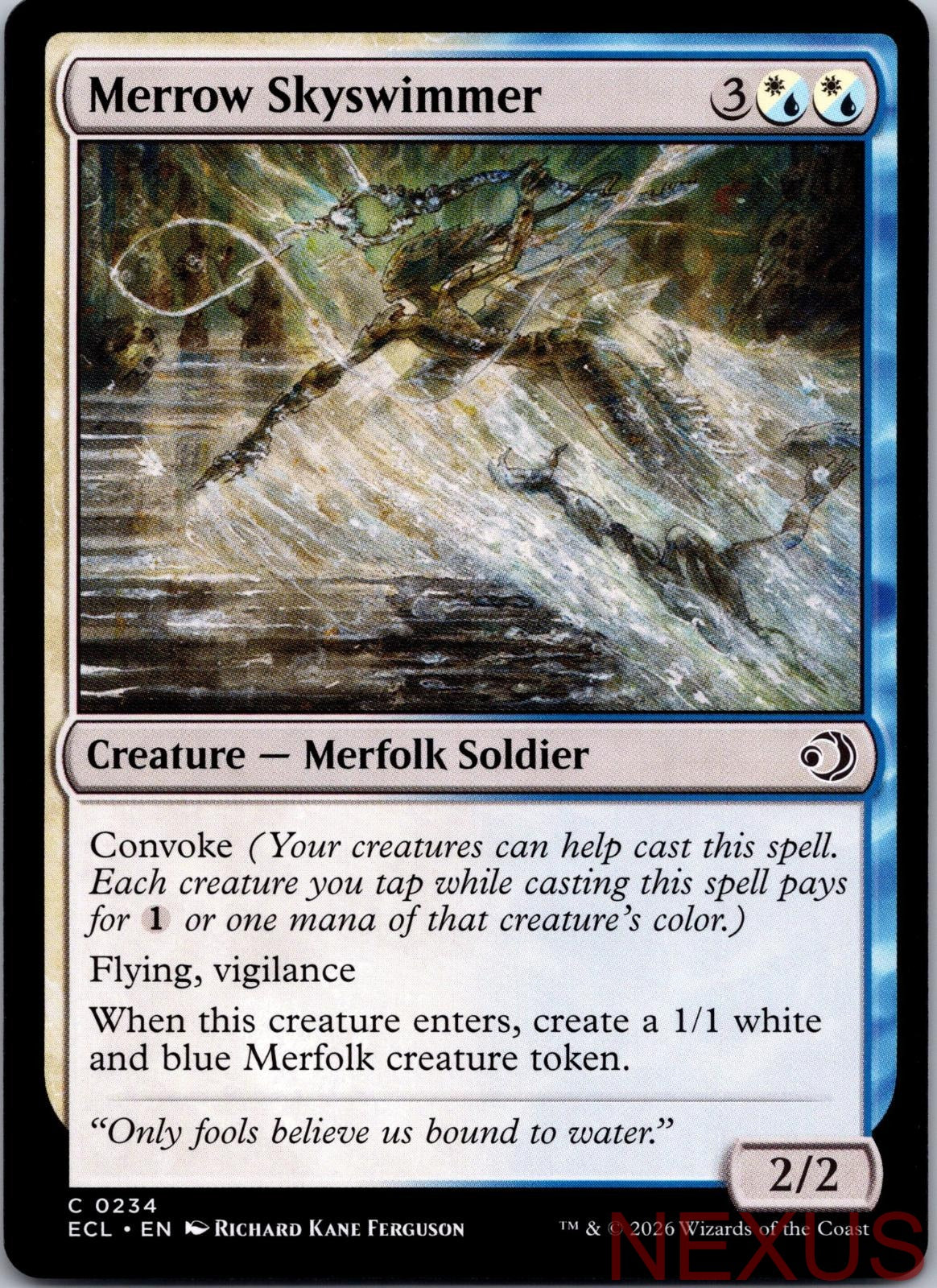 Merrow Skyswimmer 234 Common Near Mint