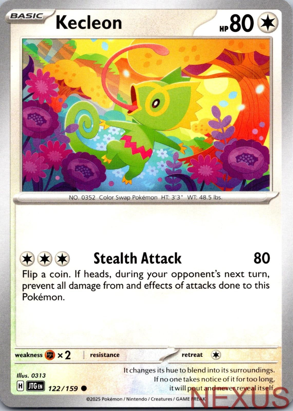 Kecleon 122/159 Common Near Mint