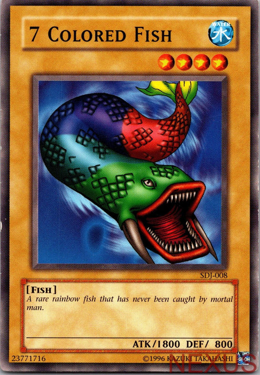 7 Colored Fish SDJ-008 Common Starter Deck: Joey Unlimited Near Mint