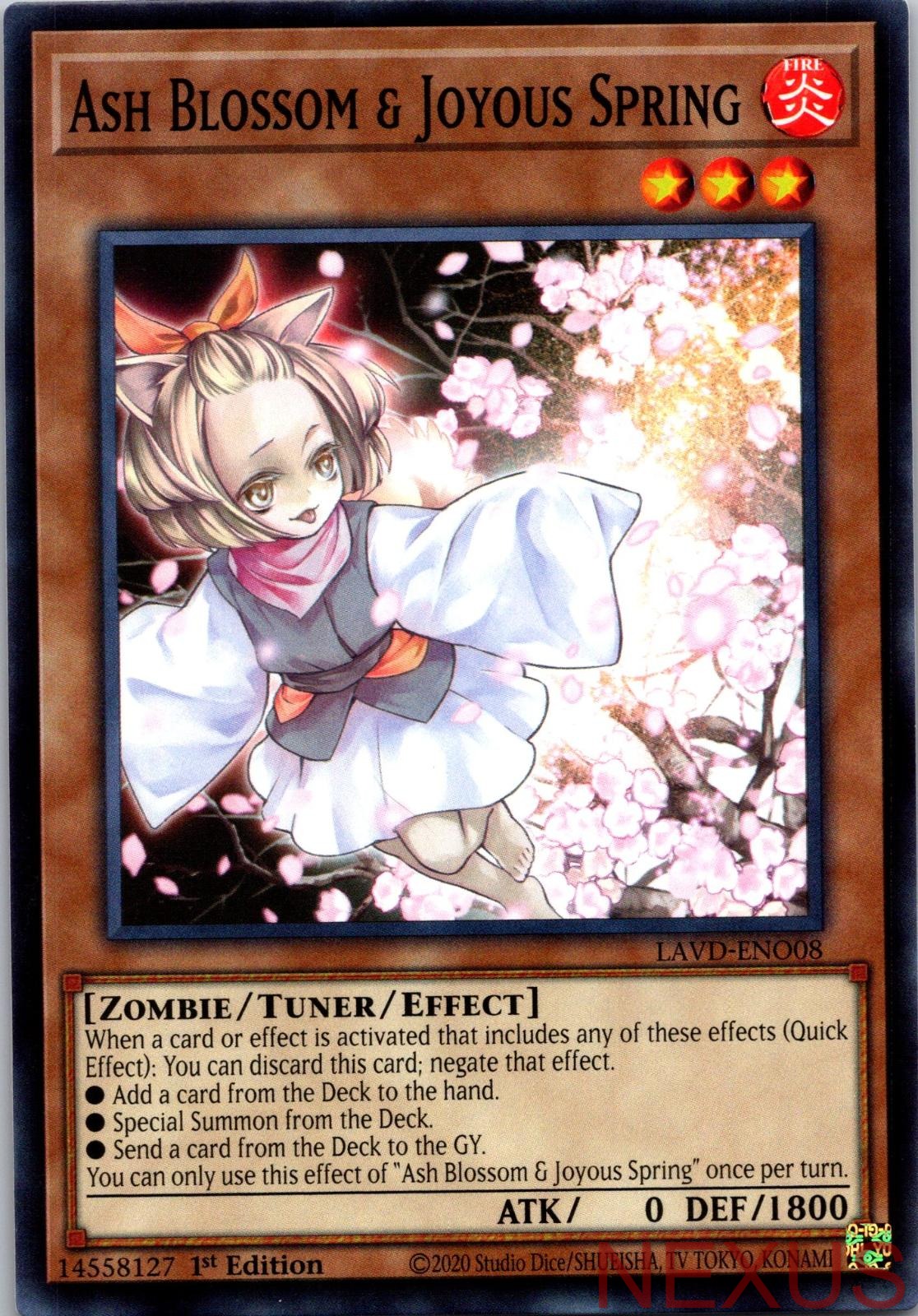Ash Blossom & Joyous Spring (LAVD-ENO08) LAVD-ENO08 1st Edition NM