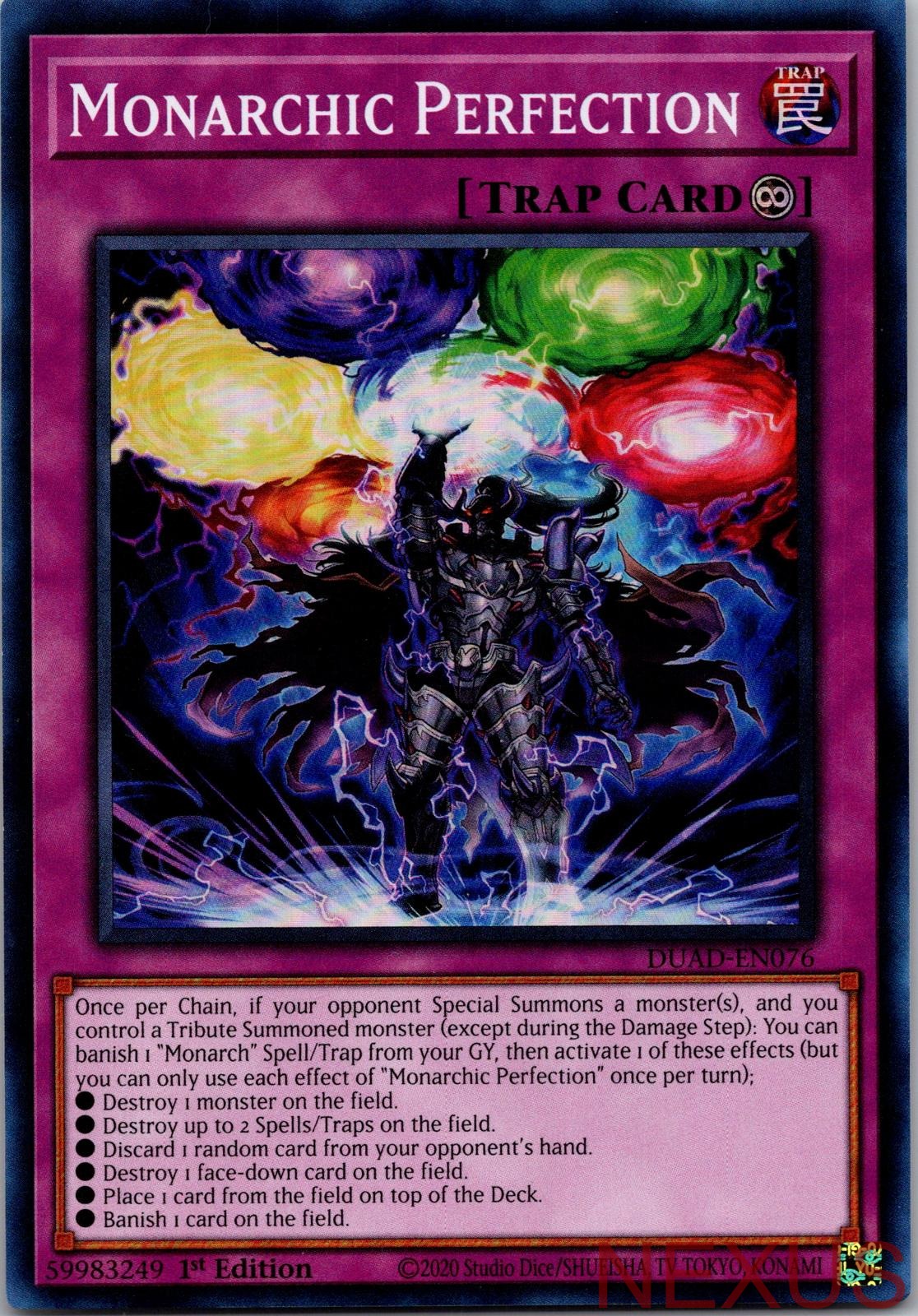 Monarchic Perfection DUAD-EN076 Super Rare 1st Edition Near Mint