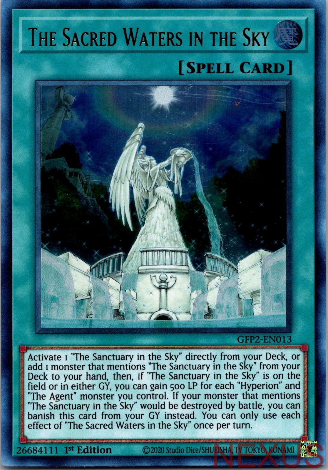 The Sacred Waters in the Sky GFP2-EN013 Ultra Rare 1st Edition Near Mint
