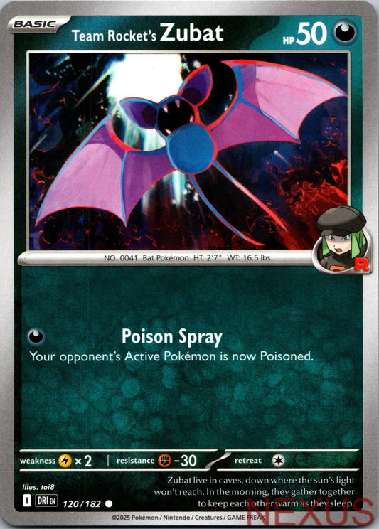 Team Rocket's Zubat 120/182 Common Near Mint