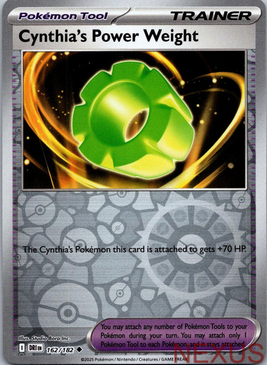 Cynthia's Power Weight 162/182 Uncommon Reverse Holo Near Mint