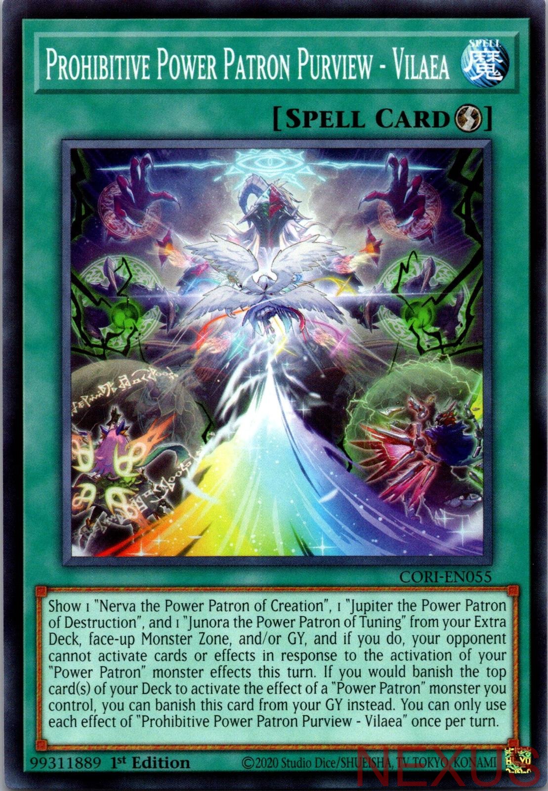 Prohibitive Power Patron Purview - Vilaea CORI-EN055 1st Edition NM