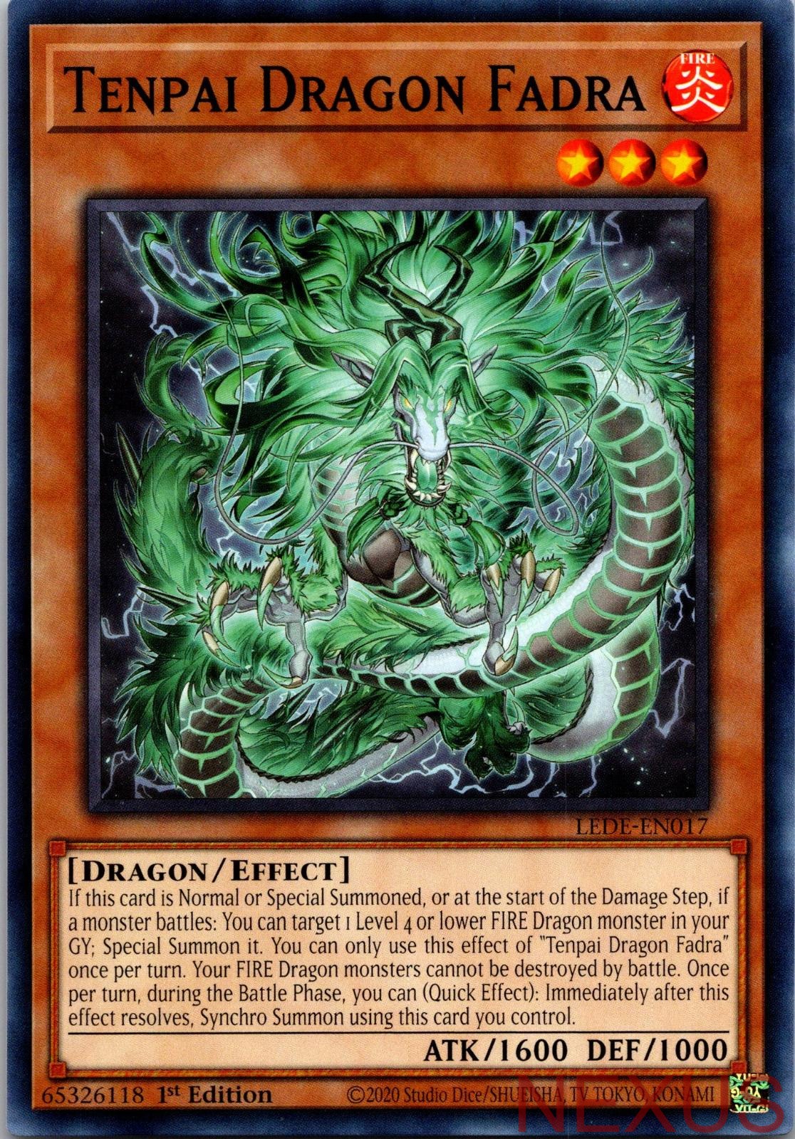 Tenpai Dragon Fadra LEDE-EN017 Common Legacy of Destruction 1st Edition NM