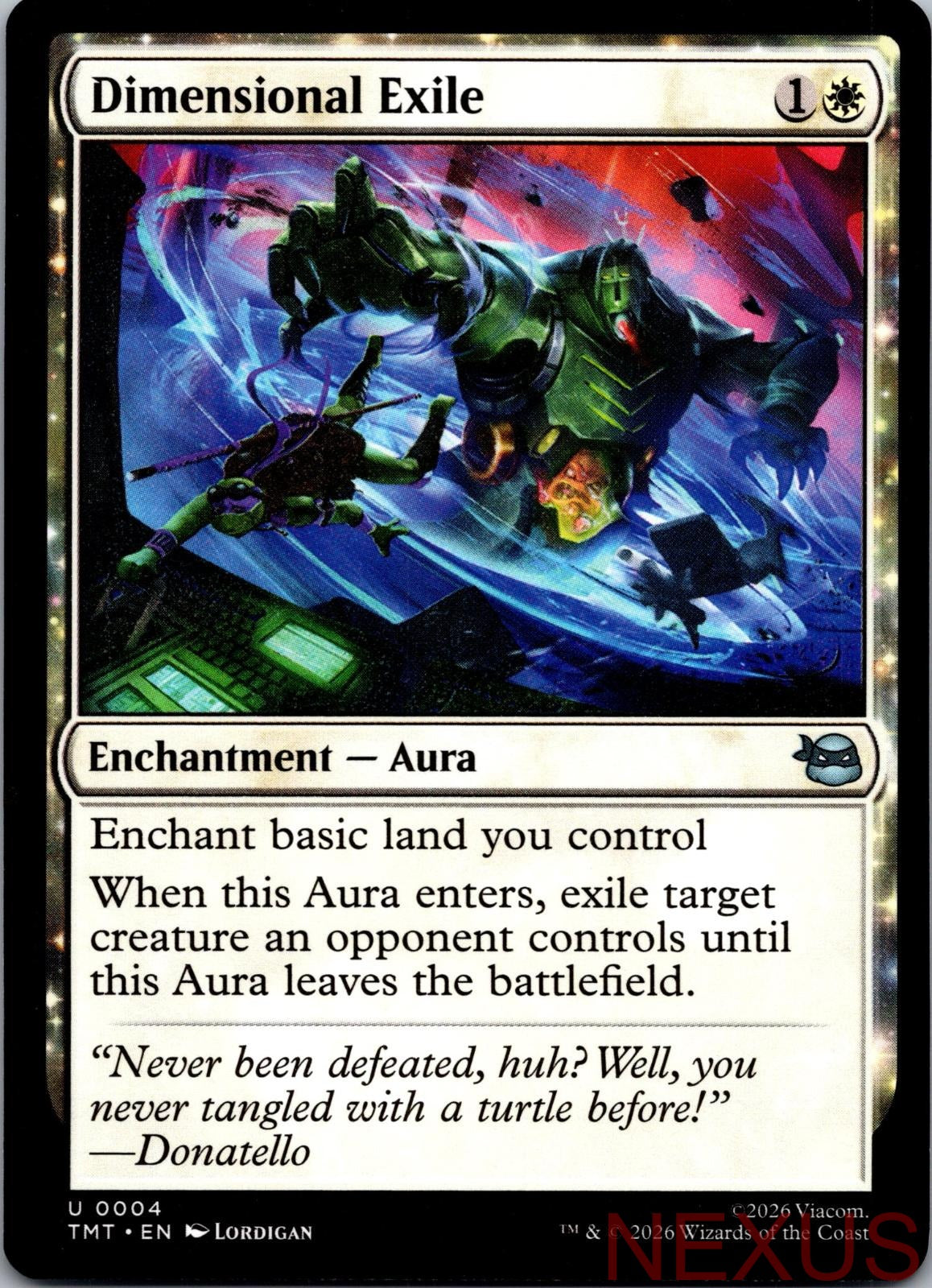 Dimensional Exile 0004 Teenage Mutant Ninja Turtles Magic: The Gathering NM