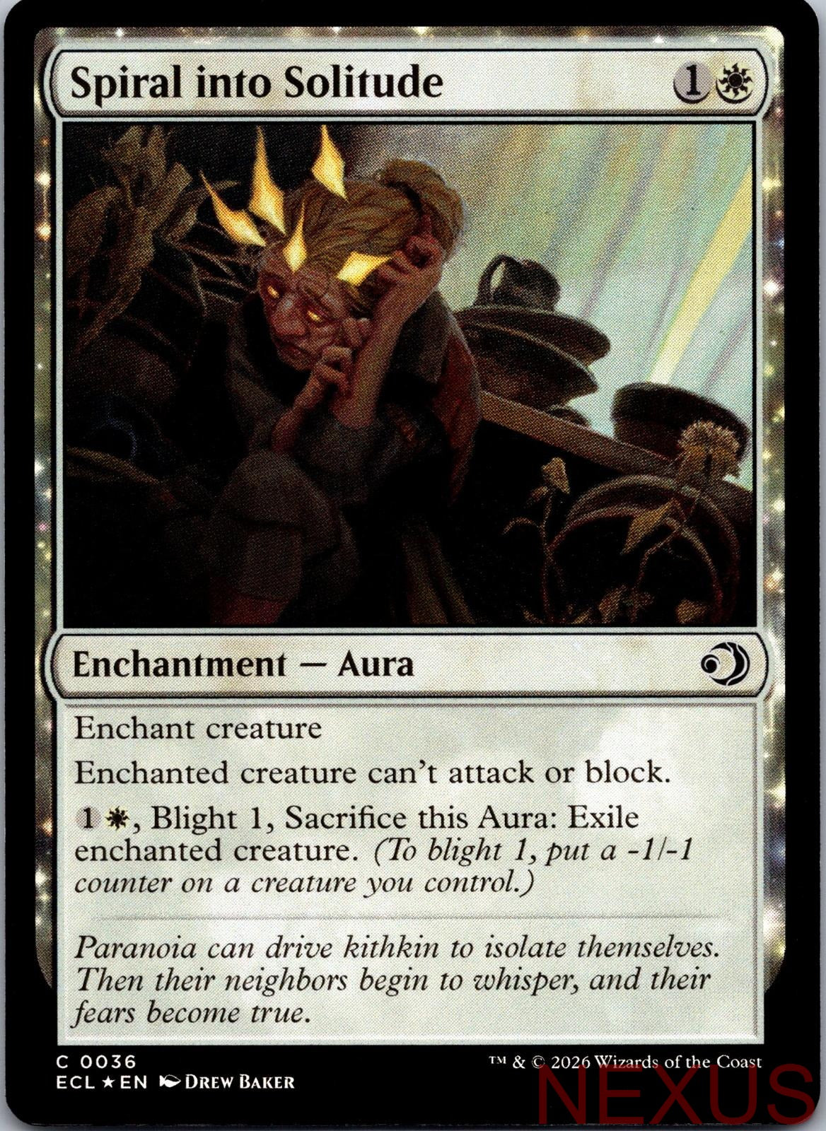 Spiral into Solitude 36 Common Foil Near Mint