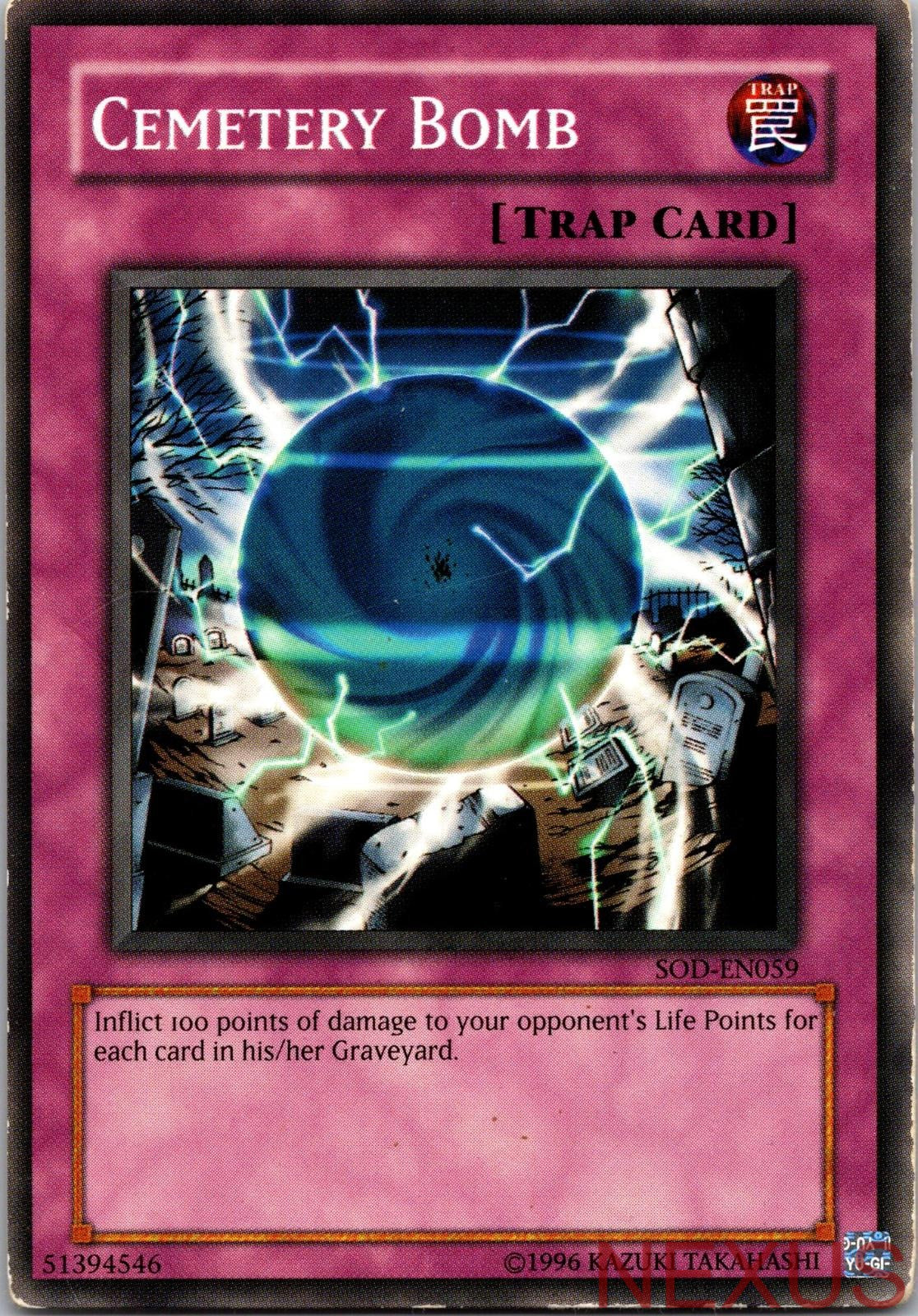 Cemetery Bomb SOD-EN059 Common Soul of the Duelist Unlimited Near Mint
