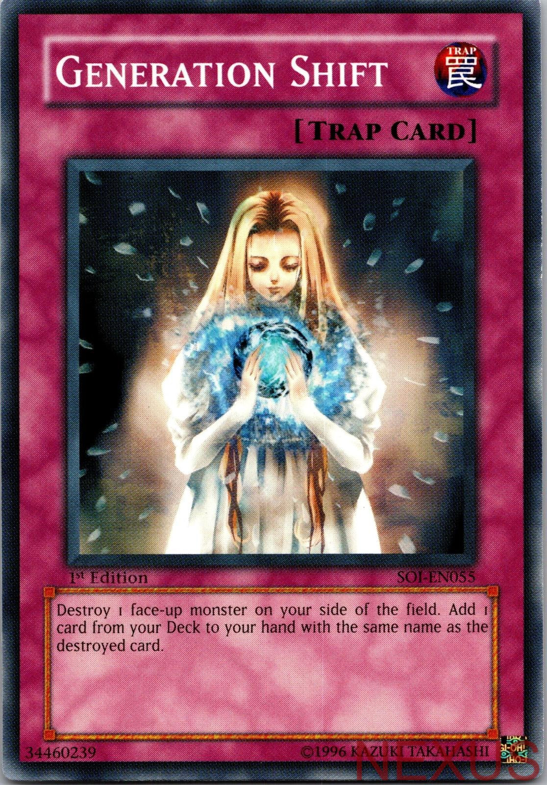 Generation Shift SOI-EN055 Common Shadow of Infinity Yu-Gi-Oh 1st Edition NM