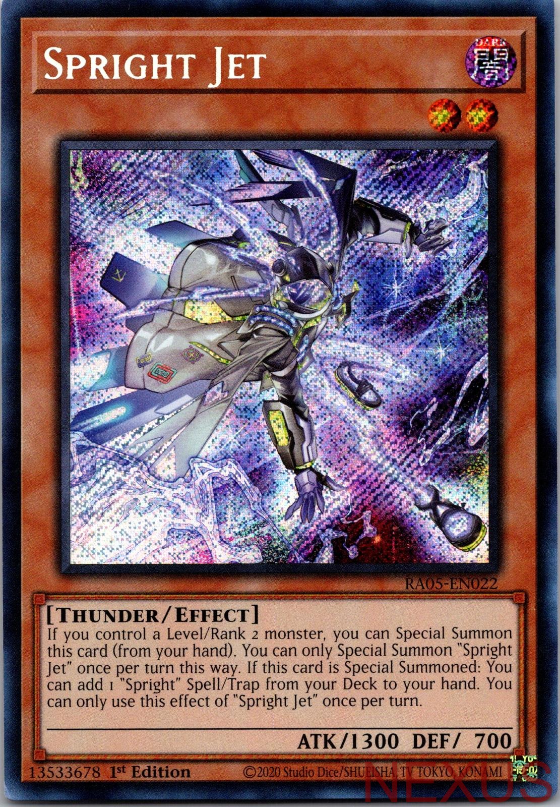 Spright Jet (Secret Rare) RA05-EN022 Secret Rare 1st Edition Near Mint