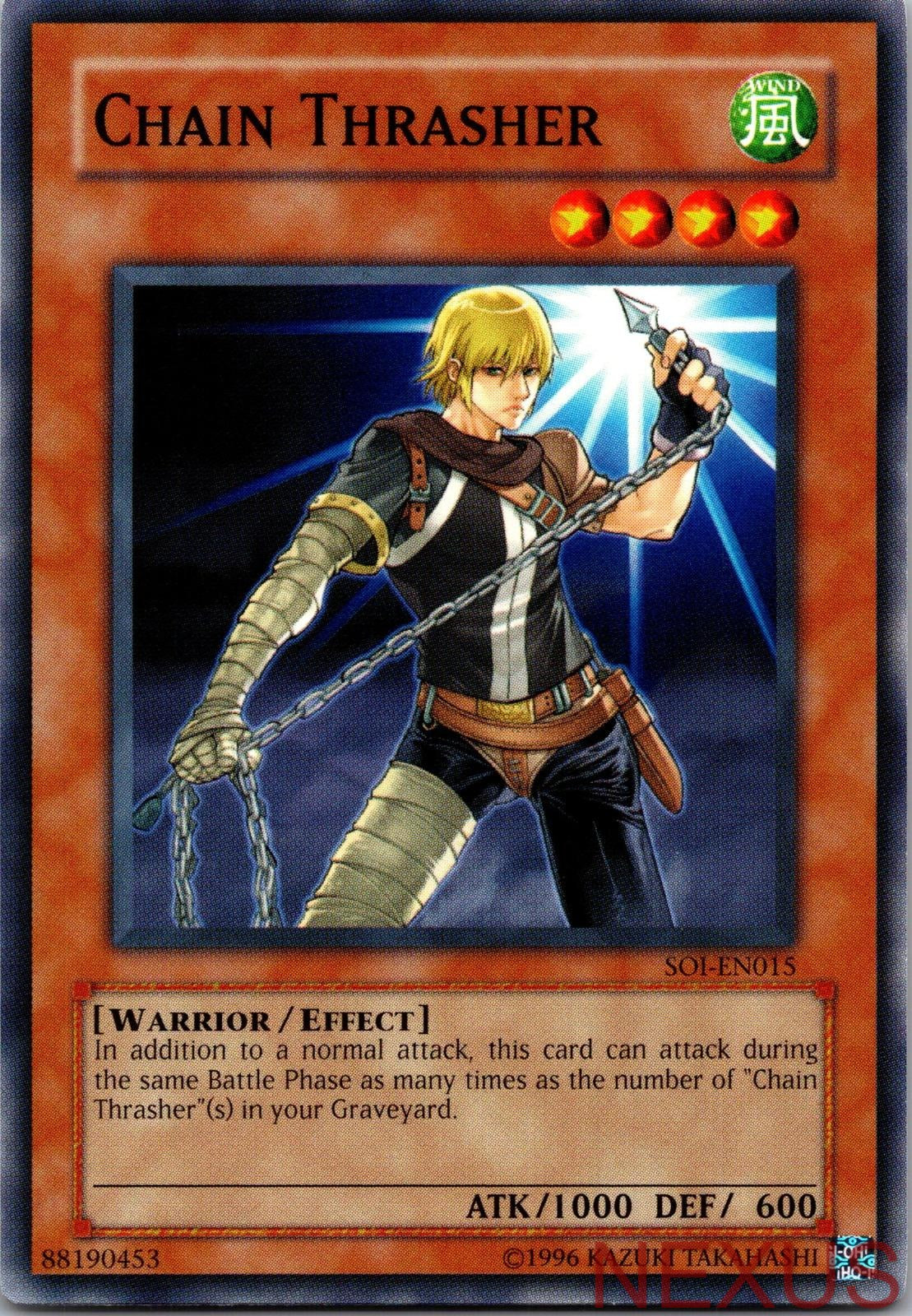 Chain Thrasher SOI-EN015 Common Unlimited Lightly Played