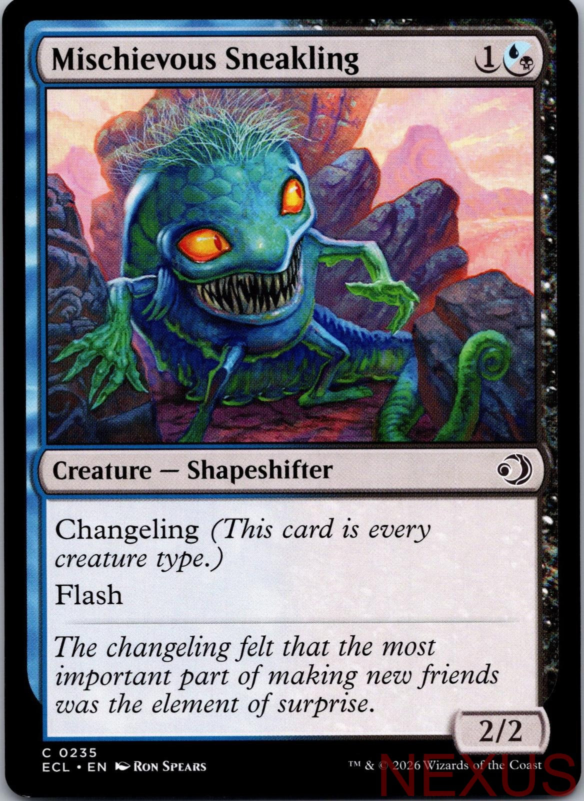 Mischievous Sneakling 235 Common Near Mint