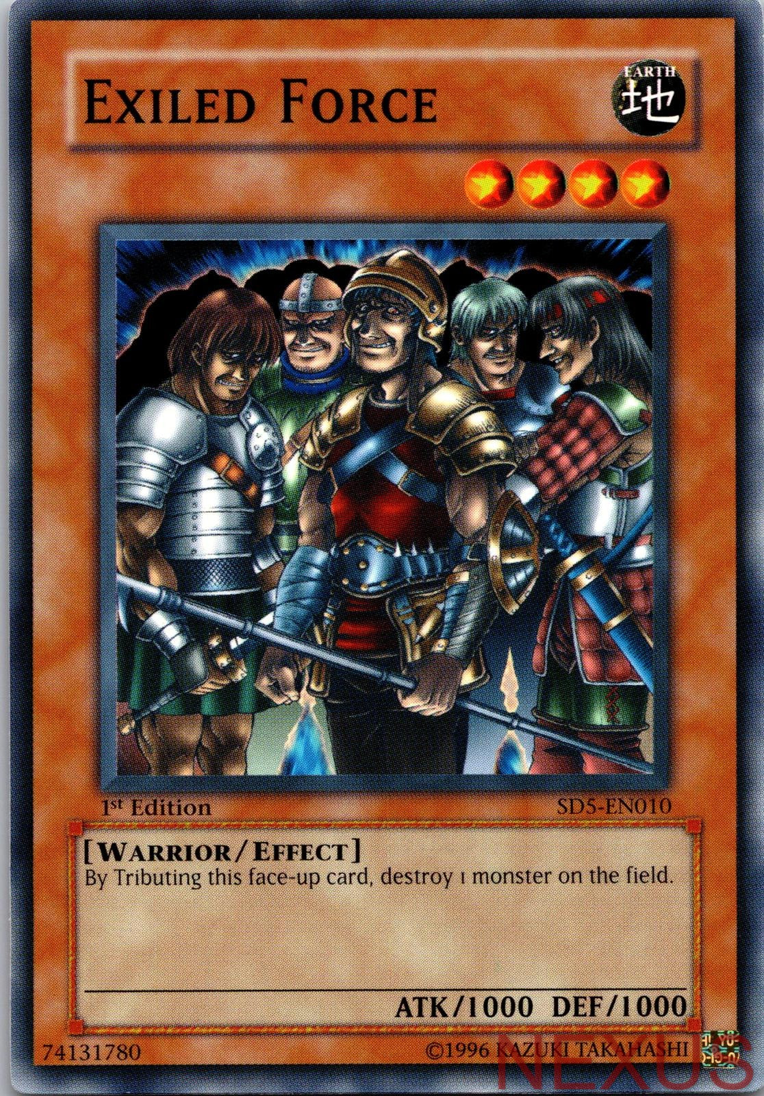 Exiled Force SD5-EN010 Common 1st Edition Lightly Played