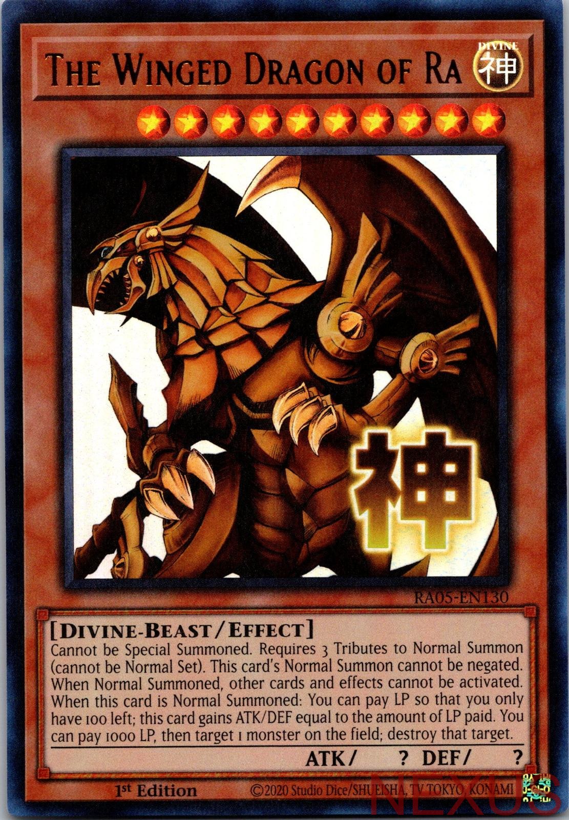 The Winged Dragon of Ra RA05-EN130 Ultra Rare 1st Edition Near Mint