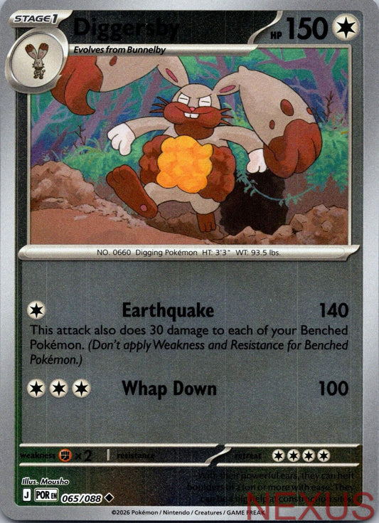 Diggersby 065/088 Uncommon Reverse Holo Near Mint