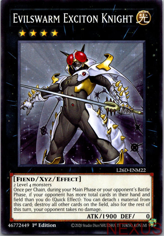 Evilswarm Exciton Knight L26D-ENM22 Legendary Modern Decks 2026 1st Edition NM