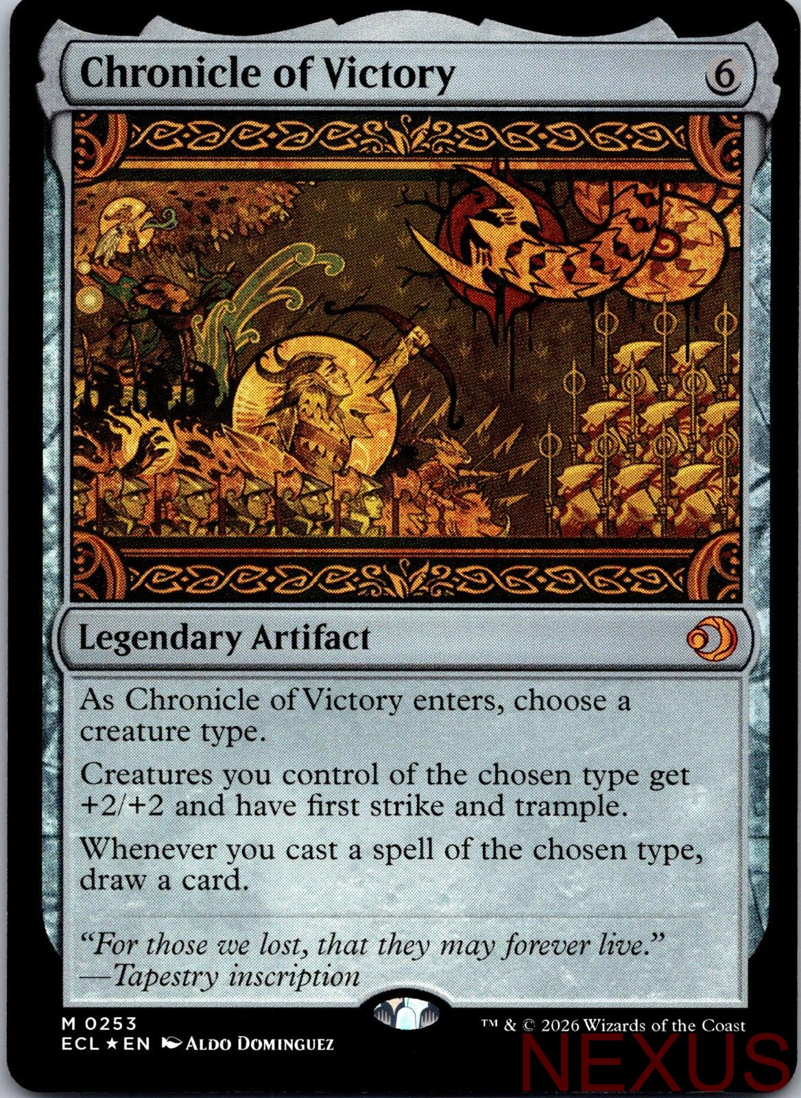 Chronicle of Victory 253 Mythic Foil Near Mint