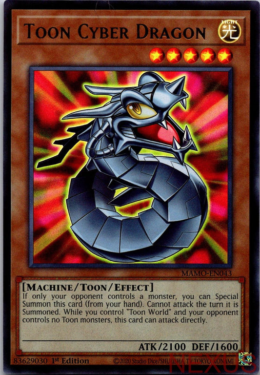 Toon Cyber Dragon MAMO-EN043 Magnificent Monsters Yu-Gi-Oh 1st Edition NM