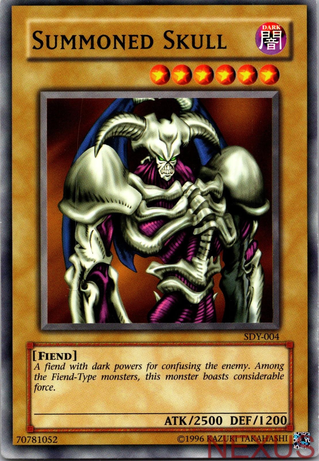 Summoned Skull SDY-004 Common Starter Deck: Yugi Unlimited Near Mint