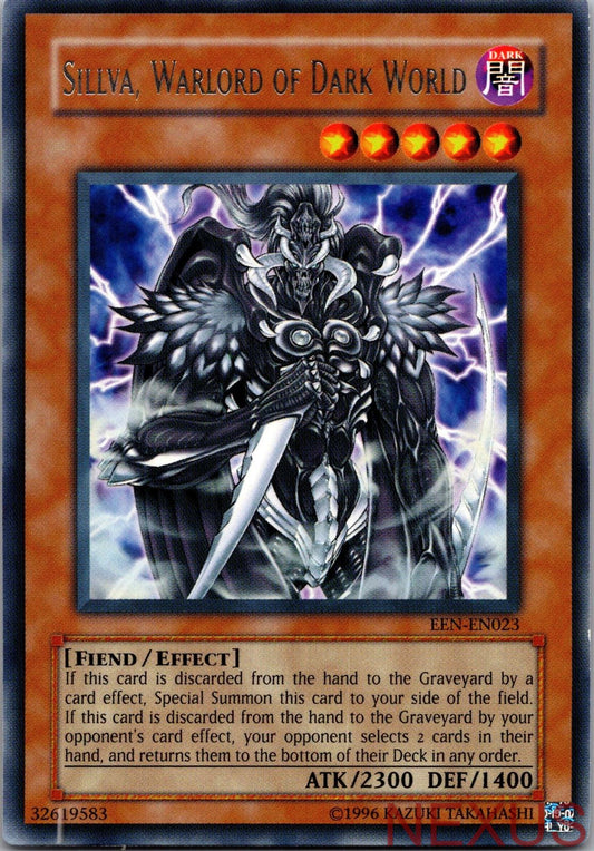 Sillva, Warlord of Dark World EEN-EN023 Elemental Energy Yu-Gi-Oh Unlimited NM