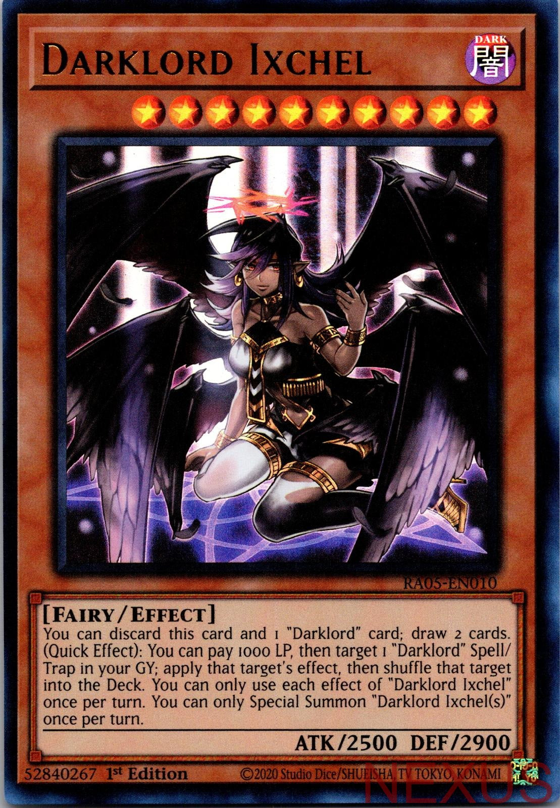 Darklord Ixchel (Ultra Rare) RA05-EN010 Ultra Rare 1st Edition Near Mint