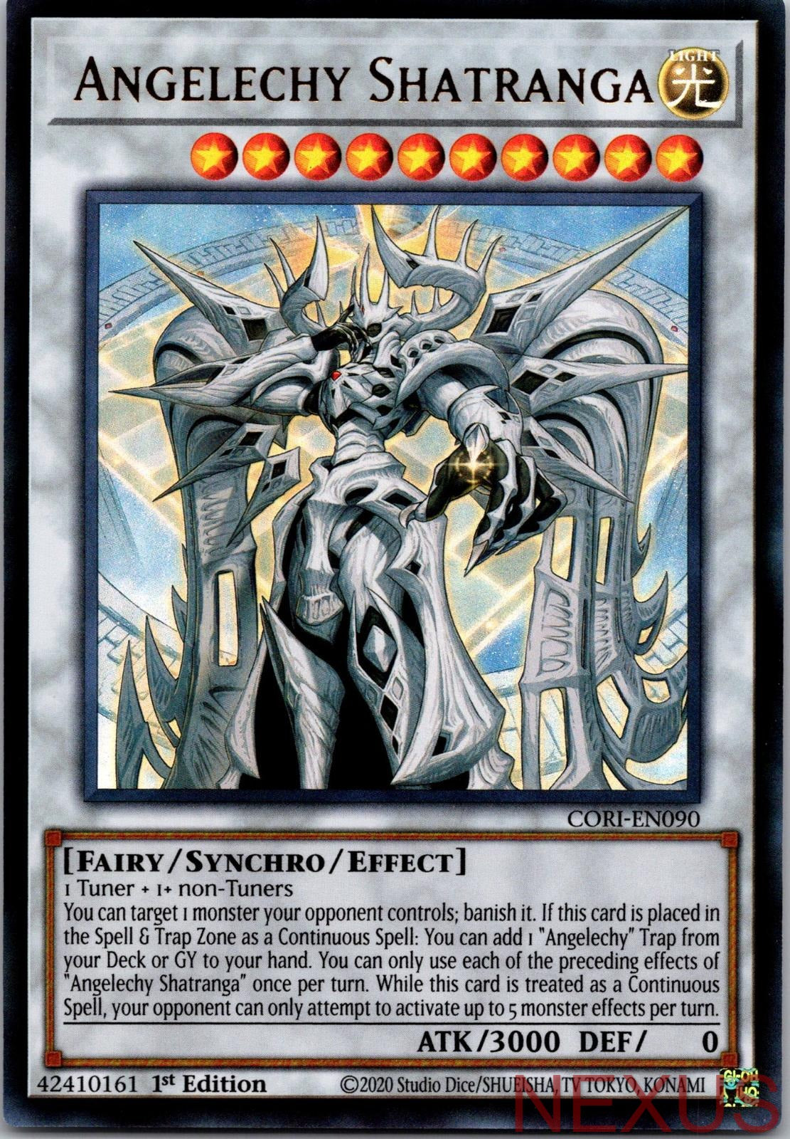 Angelechy Shatranga CORI-EN090 Ultra Rare Chaos Origins 1st Edition Near Mint