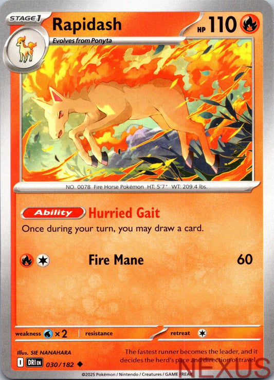 Rapidash 030/182 Uncommon Near Mint