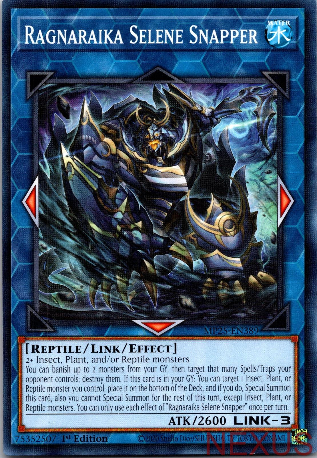 Ragnaraika Selene Snapper MP25-EN389 Common 1st Edition Near Mint