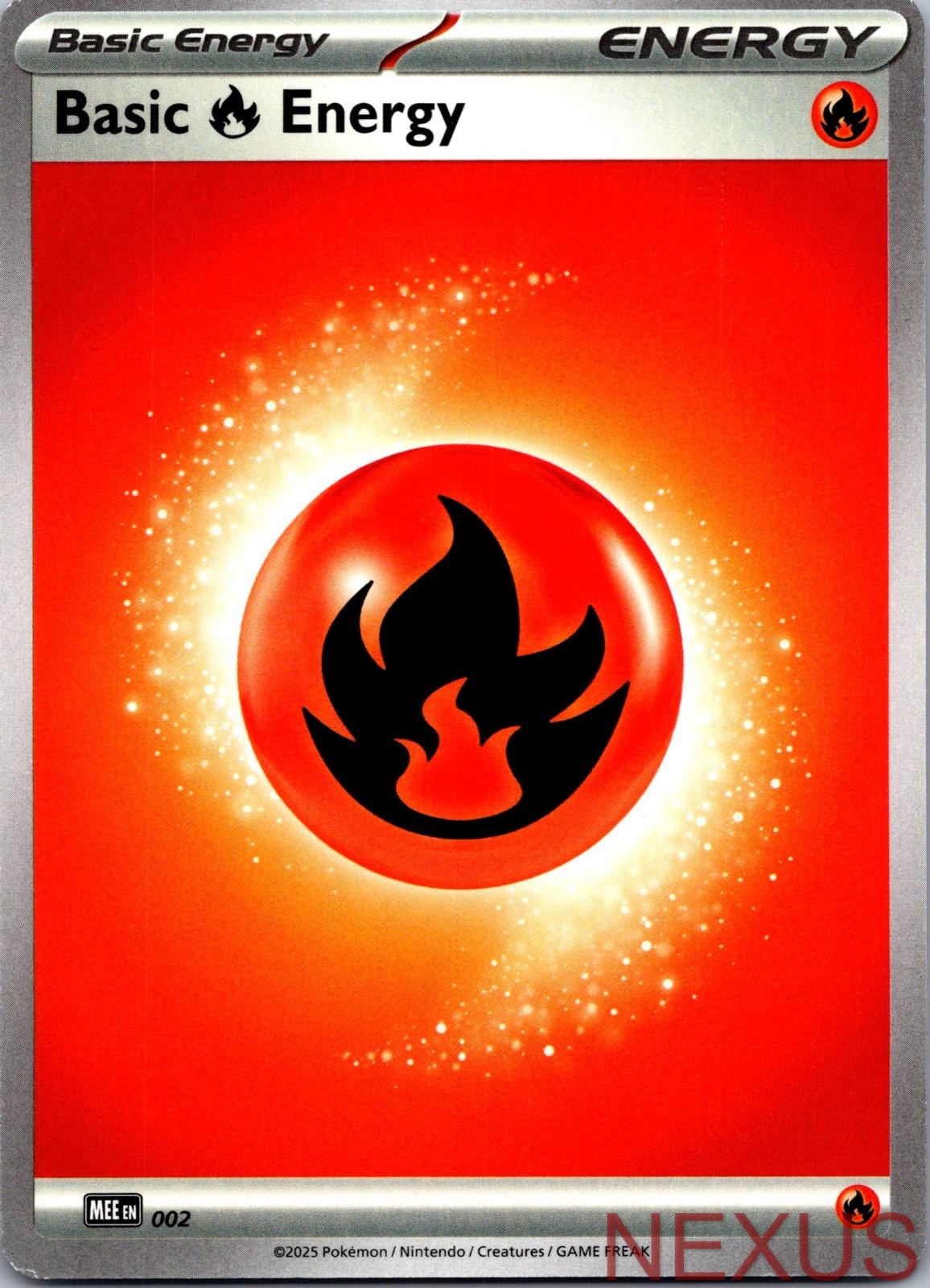 Basic Fire Energy 002 Common Mega Evolution Energies Near Mint