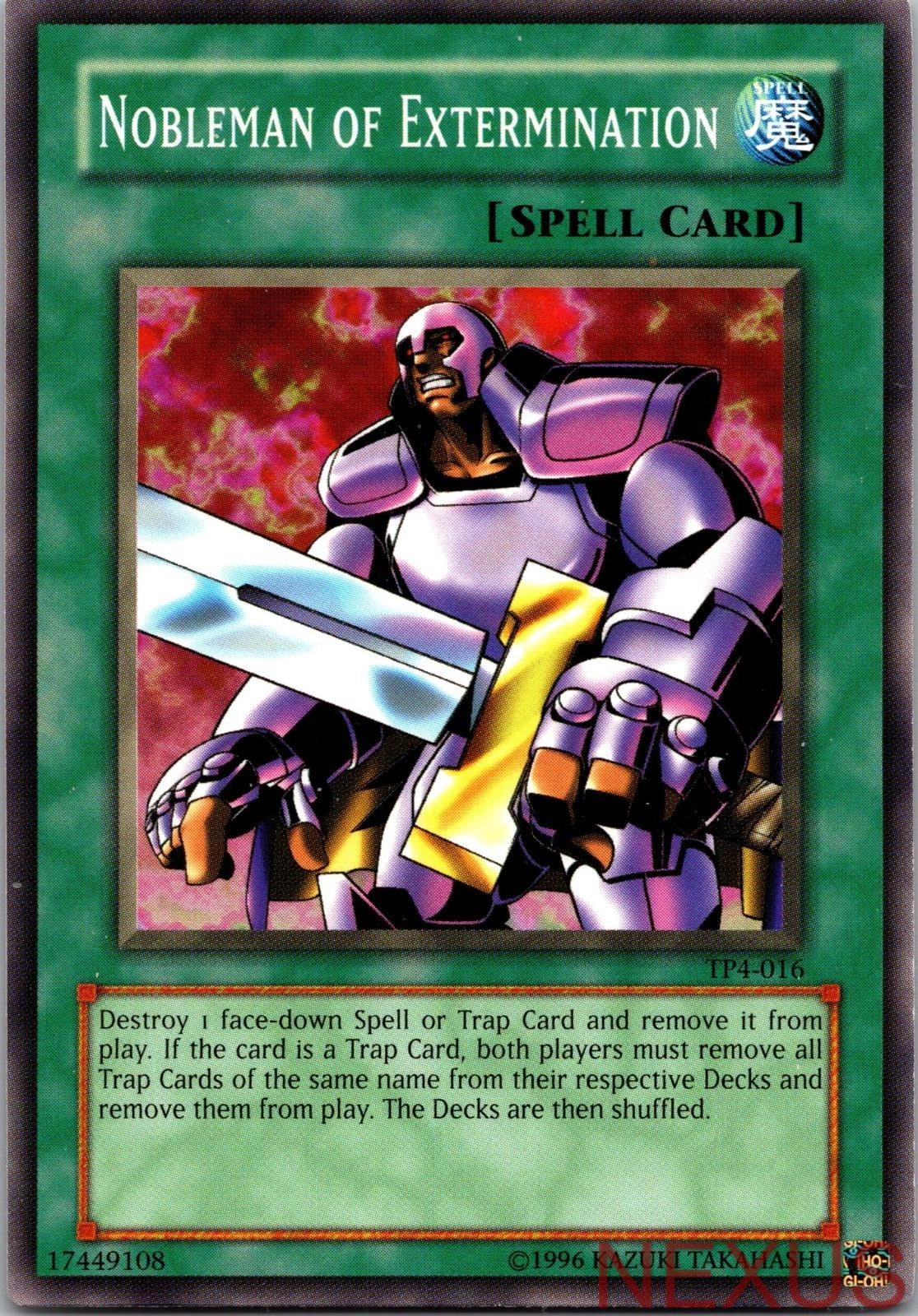 Nobleman of Extermination TP4-016 Common Tournament Pack 4 Unlimited Near Mint
