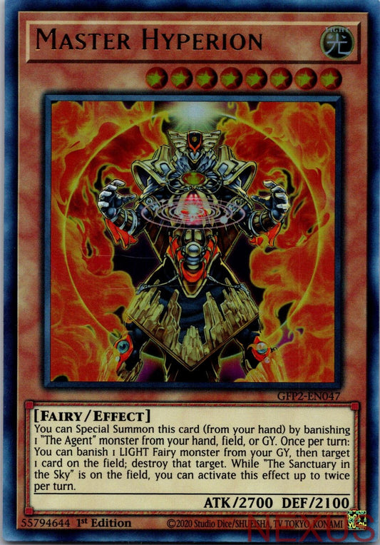Master Hyperion GFP2-EN047 Ultra Rare 1st Edition Near Mint