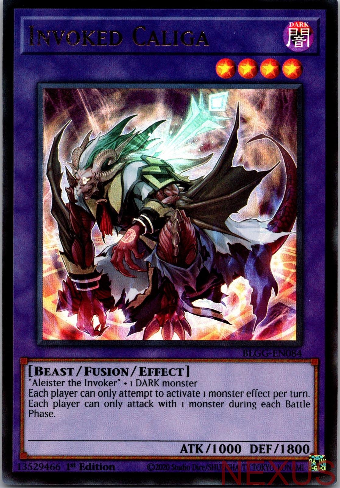 Invoked Caliga BLGG-EN084 Ultra Rare 1st Edition Near Mint