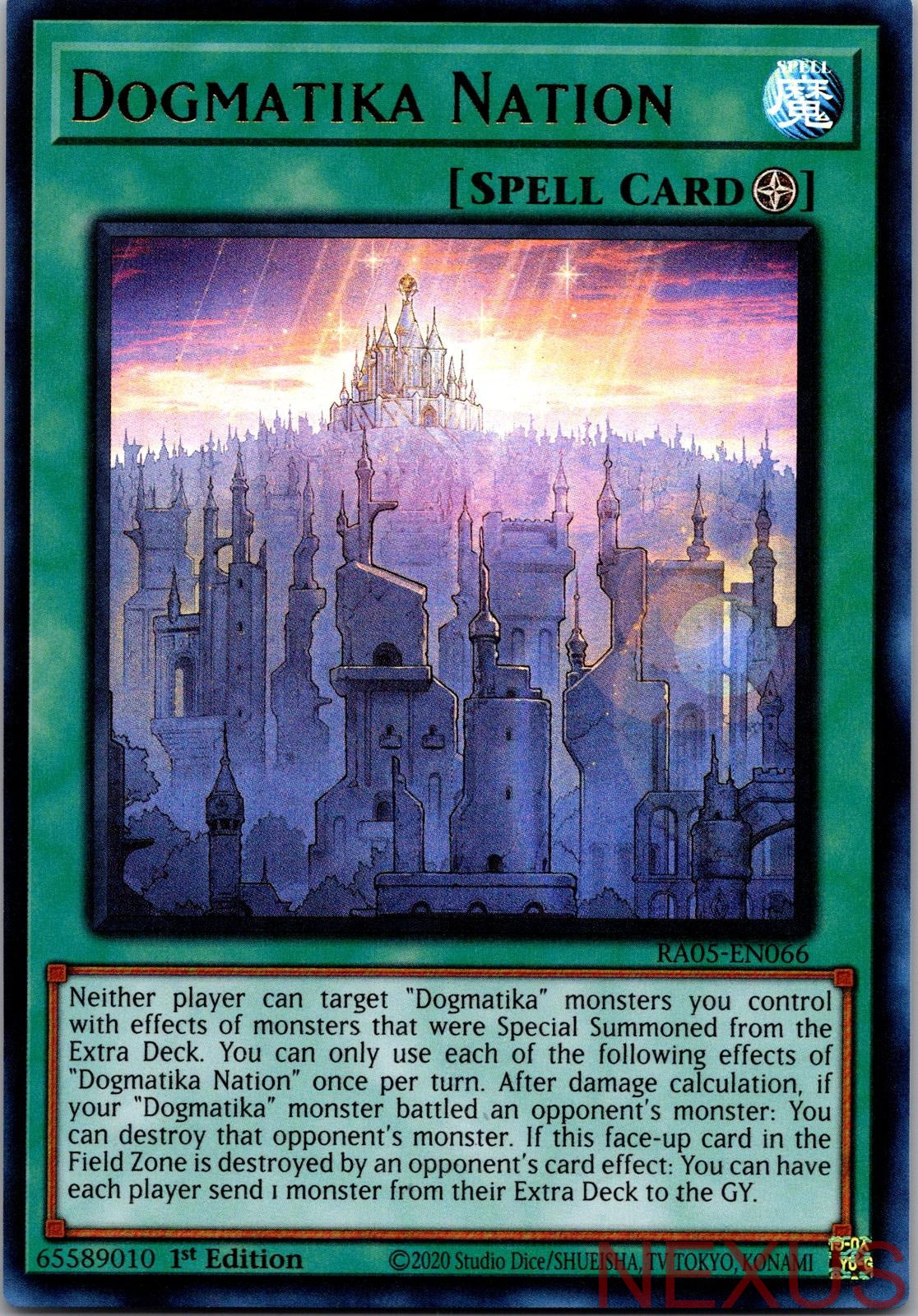 Dogmatika Nation (Ultra Rare) RA05-EN066 Ultra Rare 1st Edition Near Mint