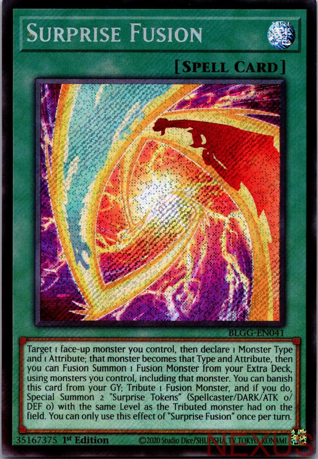 Surprise Fusion BLGG-EN041 Secret Rare 1st Edition Near Mint