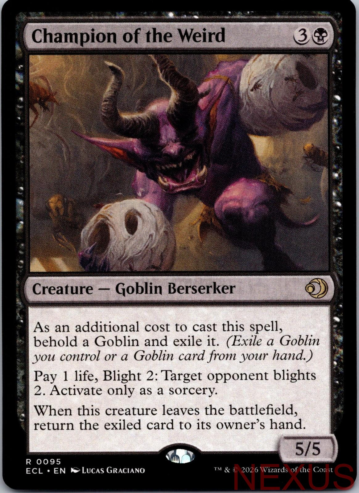 Champion of the Weird 95 Rare Near Mint