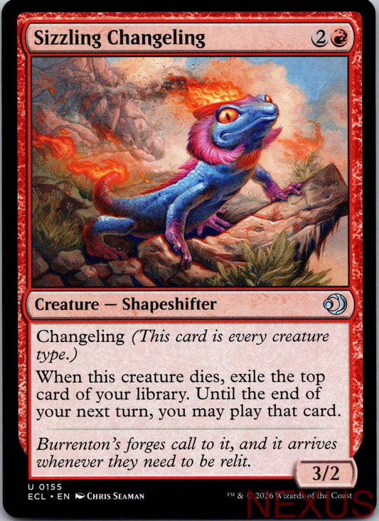 Sizzling Changeling 155 Uncommon Near Mint